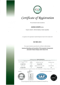 ISO 9001:2015 Agema Europe